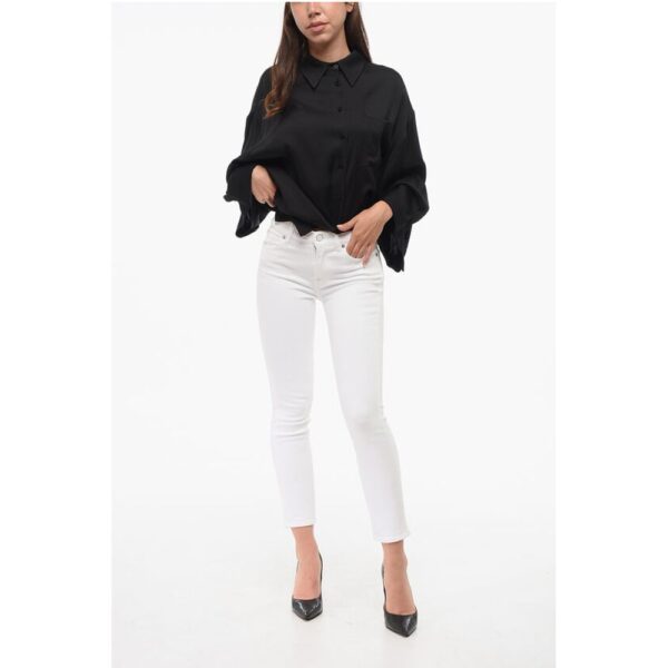 7 For All Mankind Light Wash ROXANNE Slim Fit Jeans 13,5cm - Image 4