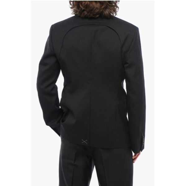 Alexander McQueen Wool BRACES Blazer with Flap Pockets - Image 2