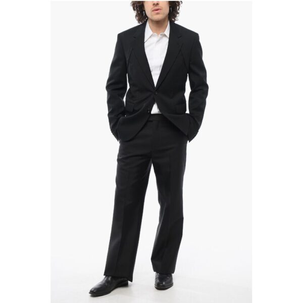 Alexander McQueen Wool BRACES Blazer with Flap Pockets - Image 4