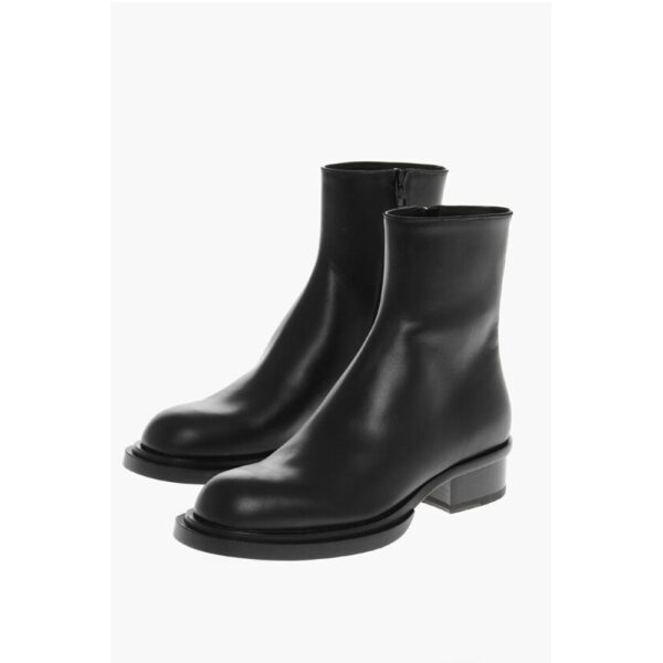 Alexander McQueen Leather Heeled Ankle Boots