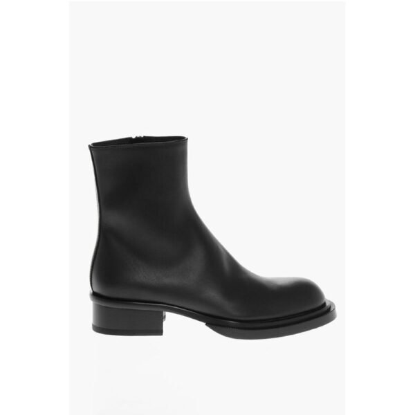 Alexander McQueen Leather Heeled Ankle Boots - Image 3