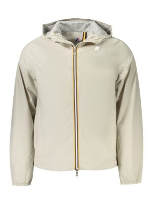 K-WAY Beige Nylon Men Jacket