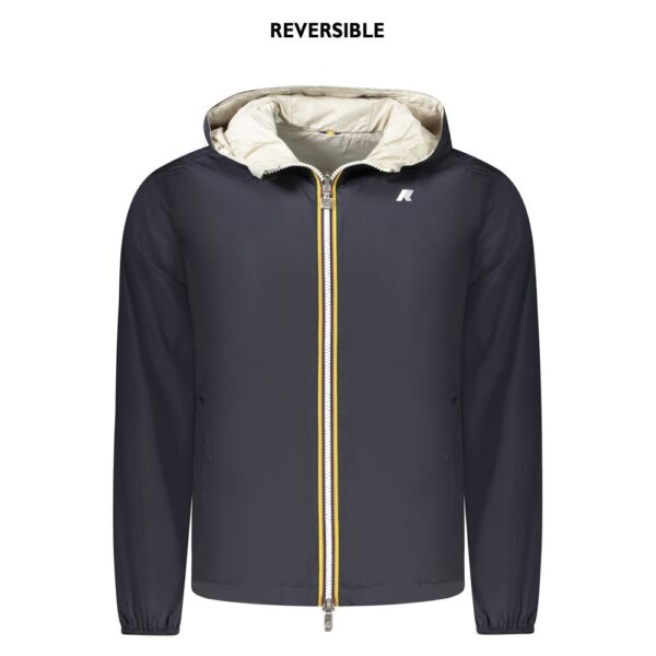 K-WAY Blue Recycled Nylon Men Jacket