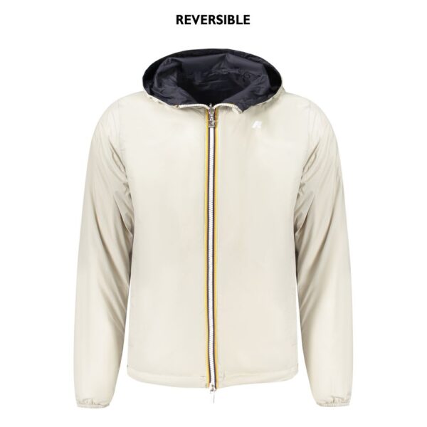 K-WAY Blue Recycled Nylon Men Jacket - Image 3