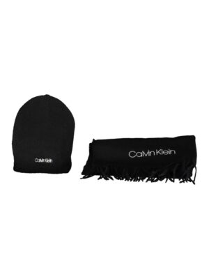 Calvin Klein Black Polyester Scarf