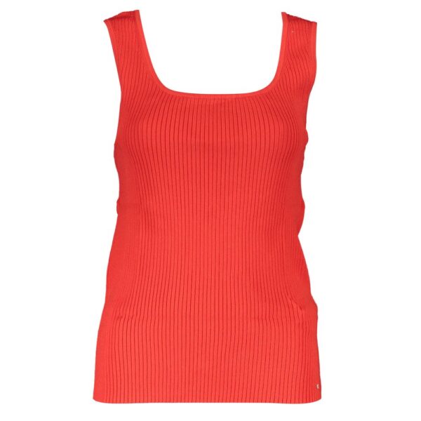 Tommy Hilfiger Red Modal Tops & T-Shirt