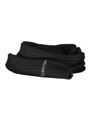 Calvin Klein Black Cotton Scarf