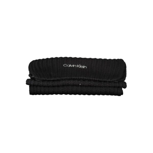 Calvin Klein Black Cotton Scarf - Image 2