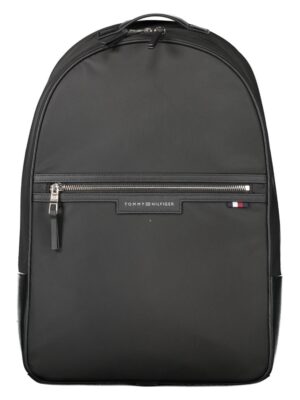 Tommy Hilfiger Black Polyester Backpack