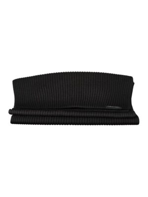 Calvin Klein Black Cotton Scarf