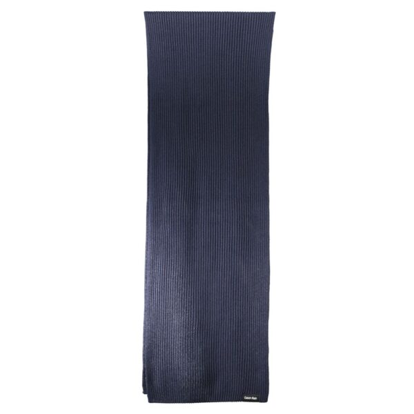 Calvin Klein Blue Cotton Scarf - Image 3
