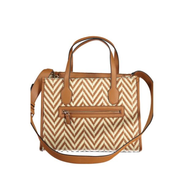 Guess Jeans Brown Cotton Handbag - Image 2