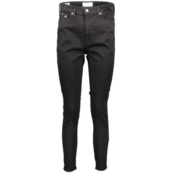 Calvin Klein Black Cotton Jeans & Pant