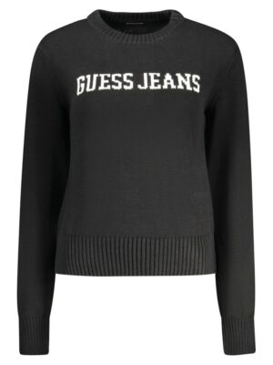 Guess Jeans Black Cotton Sweater