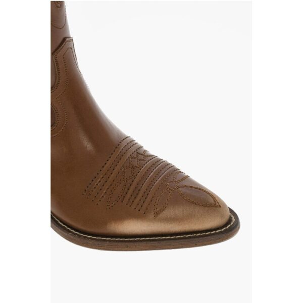 Dsquared² Leather VINTAGE Texan Boots - Image 4