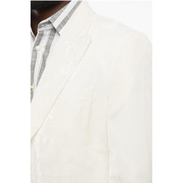 Armani EMPORIO Jacquard Velour Blazer with Peak Lapel - Image 3