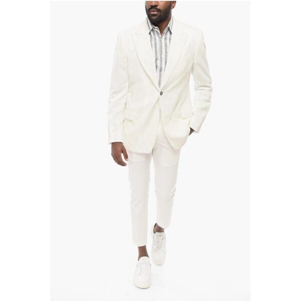 Armani EMPORIO Jacquard Velour Blazer with Peak Lapel - Image 4