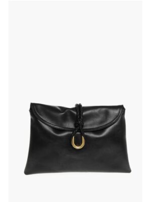 Bottega Veneta Leather Clutch with Woven Detail