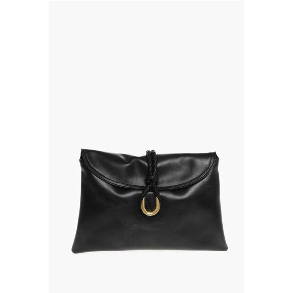 Bottega Veneta Leather Clutch with Woven Detail
