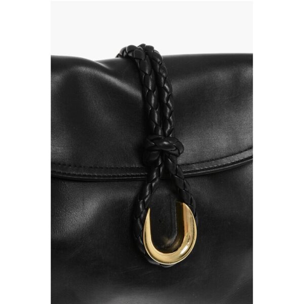 Bottega Veneta Leather Clutch with Woven Detail - Image 4